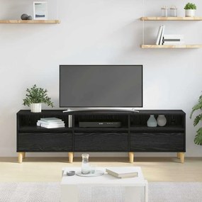vidaXL Ντουλάπι TV Μαύρη Οξυά 150 x 30 x 45 εκ Επεξεργασμένο ξύλο