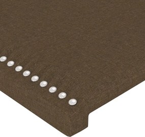 vidaXL Κεφαλάρια Σκ. Καφέ 144x5x78/88 εκ. Ύφασμα