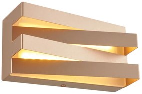 Απλίκα Τοίχου LED Aca Milano V80LEDW20DG Dark Gold