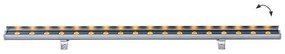 Προβολέας Γραμμικός Wall Washer Trick 4234700 LED 25W 1683Lm 100x8cm Dark Grey Viokef