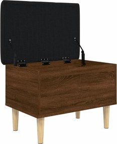 vidaXL Παγκάκι Αποθήκευσης Καφέ Δρυς 62x42x46 εκ. από Επεξ. Ξύλο