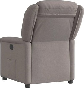 vidaXL Πολυθρόνα Ανακλινόμενη Ηλεκτρική Taupe Υφασμάτινη