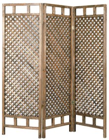 Intrahome Παραβάν Locky Intrahome ξύλο αντικέ φυσικό 150x2x160εκ | SKU: INTRAPA-231111403