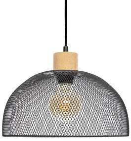 Ceiling light Sam Ε27 black D30x22,5cm 30x30x22.5 εκ.