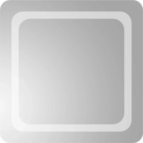 vidaXL Καθρέφτης Μπάνιου με LED 50x50 εκ.