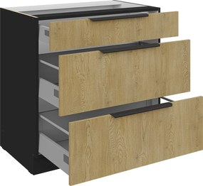 Επιδαπέδιο ντουλάπι Monar 80 D 3S BB