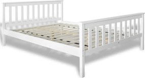 vidaXL Κρεβάτι 140 x 200 εκ. από Μασίφ Ξύλο Πεύκου με Στρώμα