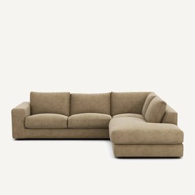 Γωνιακός καναπές από βελούδο stonewashed, Skander