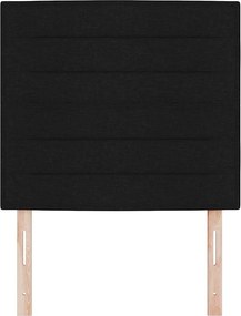 vidaXL Κεφαλάρι Μαύρο 100 cm ύφασμα