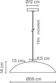 Κρεμαστό Φωτιστικό Rebeca Pendant GX53 Λευκό Ματ