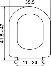 Elvit Calla Duroplast 0017- Κάλυμμα Λεκάνης