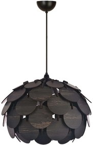 Φωτιστικό Οροφής 687HMY2338 Φ40x67cm 1xE27 40W Black Opviq