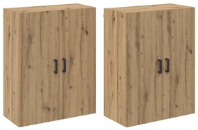Τοίχου Ντουλάπα Επιτοίχιο 2 pcs Artisan Oak 69,5 x 34 x 90 εκ.