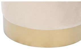 Υποπόδια DKD Home Decor Μπεζ Βουργουνδίας Βελούδο 40 x 40 x 42 cm (x2)
