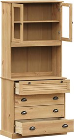 vidaXL Βιτρίνα VIGO 80 x 40 x 176 εκ. από Μασίφ Ξύλο Πεύκου