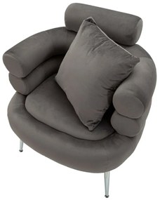 Πολυθρόνα με Μαξιλάρι SILVERY PLUS 68x78