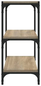 vidaXL Βιβλιοθήκη Sonoma Δρυς 40x33x70,5 εκ. Επεξεργ. Ξύλο &amp; Ατσάλι