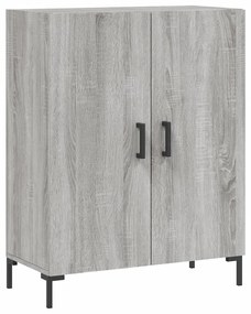 vidaXL Ντουλάπι Γκρι Sonoma 69,5 x 34 x 180 εκ. Επεξεργασμένο Ξύλο