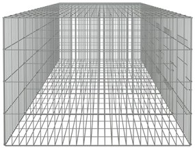 vidaXL Κλουβί Κουνελιών 6 Πάνελ 273x79x54 εκ. από Γαλβανισμένο Σίδερο