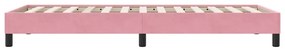 vidaXL Πλαίσιο κρεβατιού χωρίς στρώμα Ροζ 80x220 cm Βελούδινο