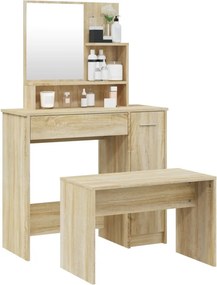 vidaXL Μπουντουάρ Σετ Sonoma Δρυς 86,5x35x136 εκ.