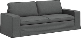 vidaXL Καναπές 2 pcs Σκούρο Γκρι