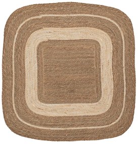Χαλί Jute-Βαμβακερό Boho Τετράγωνο 120x120εκ. Καφέ-Natural iliadis 90149