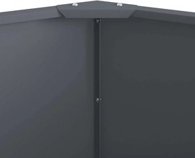 vidaXL Γλάστρα Ανθρακί 120 x 120 x 50 εκ Ατσάλι