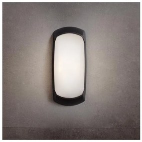 Απλίκα Φωτιστικό Τοίχου E27 60W IP66 Francy Eurolamp-145-26175-Μαύρο 145-26175