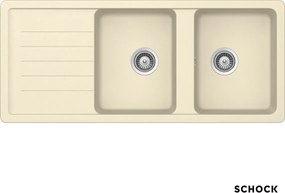 Schock Element 31300 - Νεροχύτης Κουζίνας Γρανίτη 116x50 - Vanilla