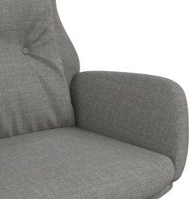 vidaXL Πολυθρόνα Relax Ανοιχτό Γκρι Υφασμάτινη
