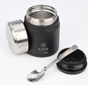 Estia Θερμός Φαγητοδοχείο Lunch Pot Save The Aegean 0.5lt Midnight Black 01-21658