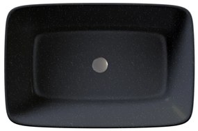 Sanitec Atlas 281 Νιπτήρας Συνθετικός Επικαθήμενος 56,5x39,5x12cm Metallic Space