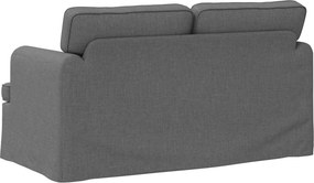 vidaXL Καναπές Σκούρο Γκρι 144 x 80 x 85 εκ ύφασμα