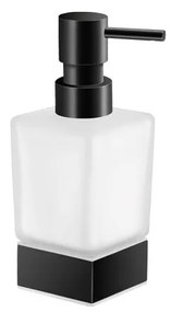 Dispenser Αντλία Σαπουνιού Επικαθήμενη Black Mat Sanco Glass Bathroom Set 90355-M116