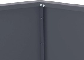 vidaXL Γλάστρα Ανθρακί 75 x 75 x 60 εκ Ατσάλι