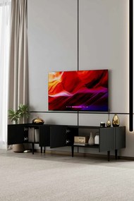 Έπιπλο Τηλεόρασης Μαύρο CLORUS 180x29x20