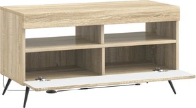 vidaXL Ντουλάπα LED Τηλεόρασης Sonoma Δρυς Επεξεργασμένο Ξύλο