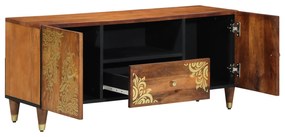 vidaXL Ντουλάπα τηλεόρασης 105x33x46 εκ. Μασίφ ξύλο μάνγκο