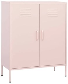 Ντουλάπι Αποθήκευσης Ροζ 80 x 35 x 101,5 εκ. Ατσάλινο - Ροζ