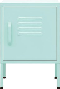 vidaXL Κομοδίνο Χρώμα Μέντας 35 x 35 x 51 εκ. από Ατσάλι