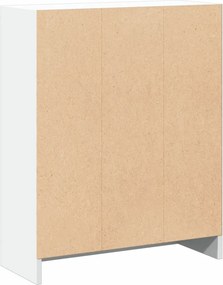 vidaXL Βιβλιοθήκη Λευκή 60 x 24 x 76 εκ. από Επεξεργασμένο Ξύλο