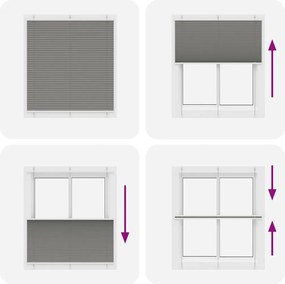 vidaXL Πλισέ περσίδα Ανθρακί 120x150 cm Πλάτος υφάσματος 119,4 cm