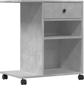 vidaXL Βάση Εκτυπωτή με Ρόδες Γκρι Σκυρ. 60x40x68,5 εκ.