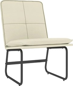 vidaXL Πολυθρόνα Κρεμ 54 x 75 x 76 εκ. από Συνθετικό Δέρμα