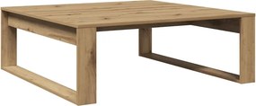 vidaXL Τραπεζάκι Σαλονιού Artisan Δρυς 100x100x35 εκ. Επεξ. Ξύλο