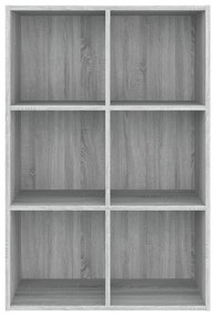 vidaXL Βιβλιοθήκη/Βοηθητικό Ντουλάπι Γκρι sonoma 66x30x98εκ. Επεξ Ξύλο