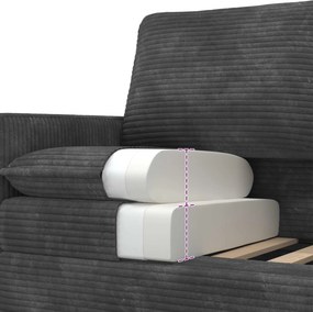vidaXL Καναπές Σκούρο Γκρι 156 x 81 x 87,5 εκ Πολυεστέρας