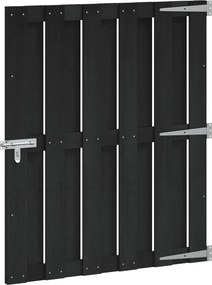vidaXL Πύλη Κήπου 100 x 112 cm WPC και Αλουμίνιο Μαύρο