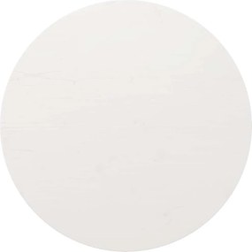 vidaXL Επιφάνεια Τραπεζιού Στρογγυλή Λευκή Ø80x3 εκ. Μασίφ Ξύλο Πεύκου